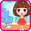 Belle's party dress up hair salon - free kids haircut game