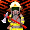 Fireman Line Up Vector - FREE - Feuerwehrmann bei brennenden Fallout Flucht Puzzle