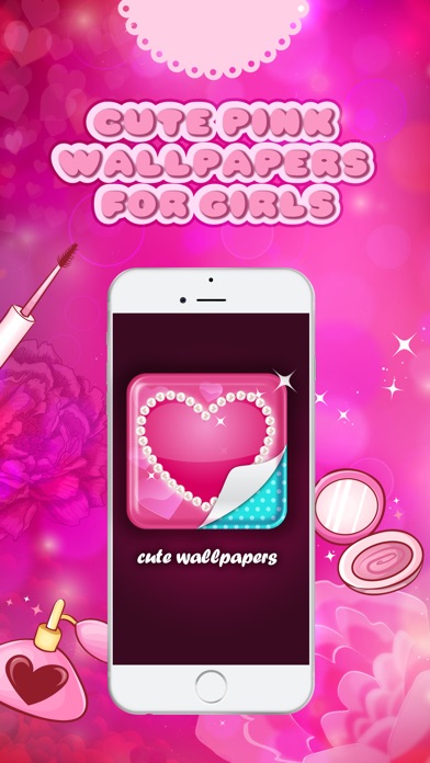 女の子のためのかわいいピンクのバックグラウンド ホームとロック画面用の背景を空想版 Iphoneアプリ Applion