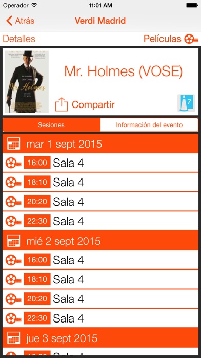 Captura de pantalla del iPhone 4