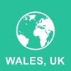Wales, Großbritannien Offline Map : Fur Reisen