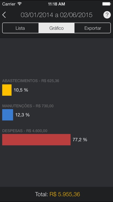 Captura de tela do iPhone 5