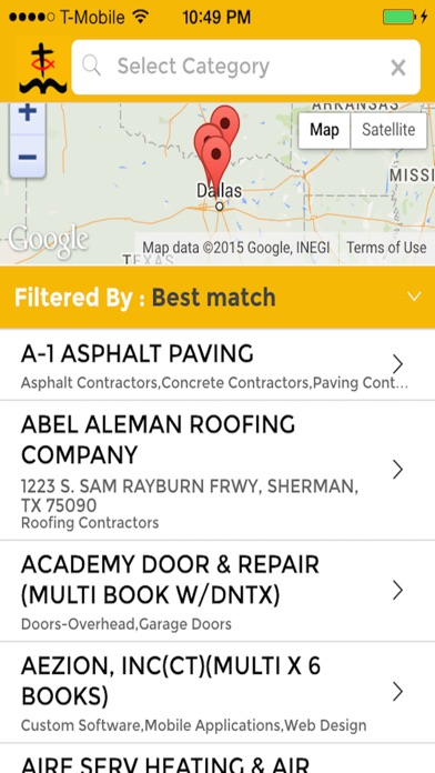 phone book for dallas texas