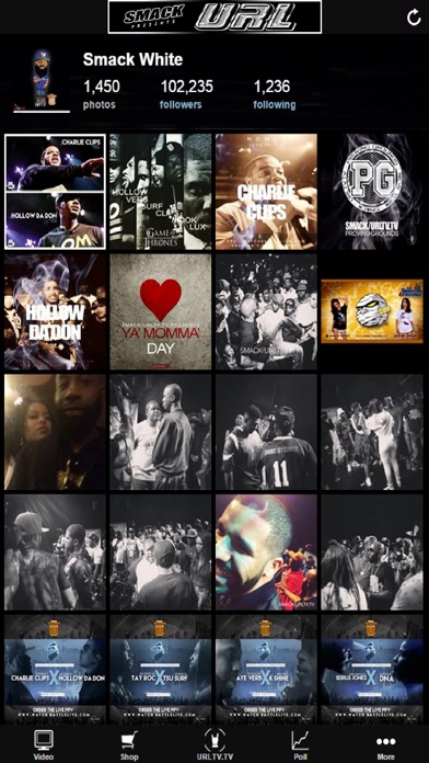 Screenshots of URL for iPhone