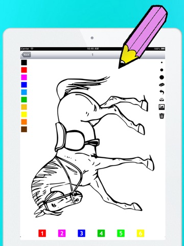 Скачать игру Активный! Книжка-раскраска Лошадей Для Детей: Учиться Рисовать И Цвет Лошадь