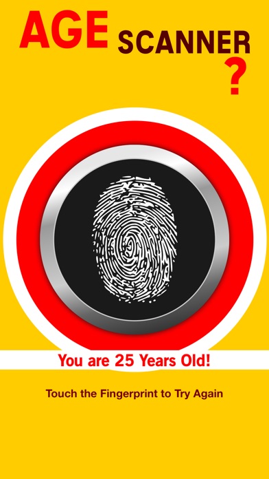 Screenshots of Age Fingerprint Scanner - How Old Are You? Detector Pro for iPhone