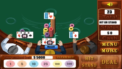 Blackjack tournament app