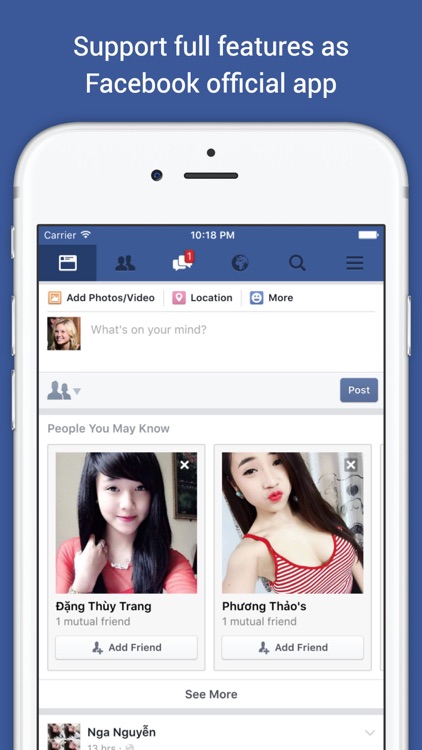 Friendly Face:login with multiple FB by Pham Tuan