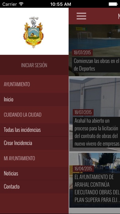 Captura de pantalla del iPhone 2