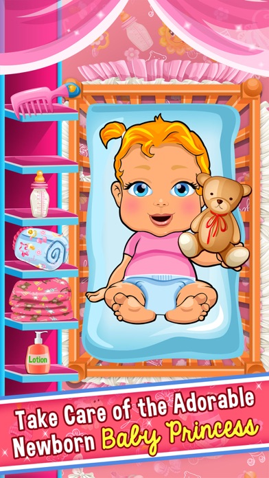 Screenshots of Princess Mommy's New Baby Doctor - my mom newborn salon games for little girl kids for iPhone