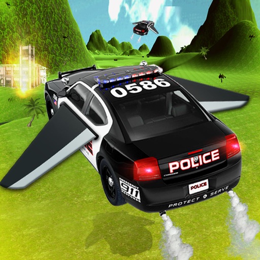 flying police car simulator online