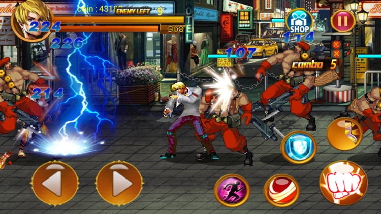 Street fighting games:classic king fighter game by lv xiaofeng