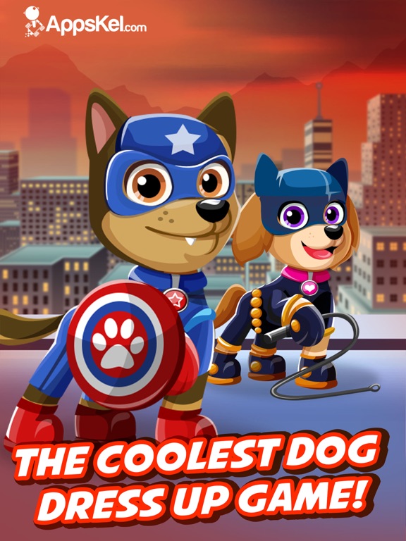 Screenshots of Super Hero Pet Patrol Creator – Go Dress Up Superhero Dogs Games Free for iPad