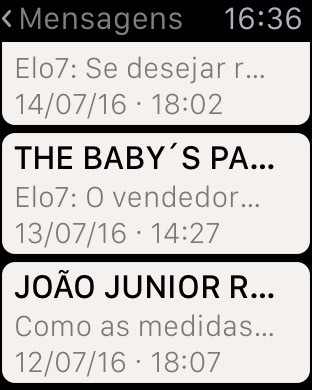 Captura de tela do iPhone 2