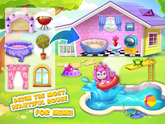 Pink Dog Mimi - My Virtual Pet Puppy Care & Games для iPad