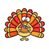 George Mincu - Happy Turkey Stickers アートワーク