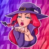 Halloween Sorcière Emoji Stickers - pour iMessage