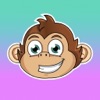 Autocollants mignon de singe