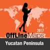 Yucatan Peninsula Offline Map and Travel Trip yucatan peninsula ruins 