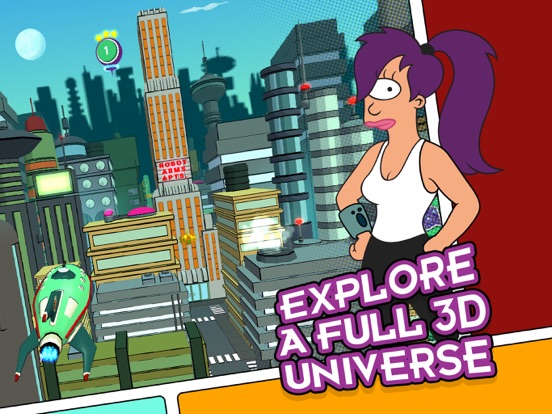 Screenshots of Futurama: Game of Drones for iPad