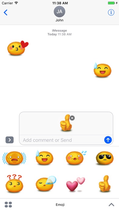 Emoji Proステッカーのスクリーンショット1 Emoji Proステッカーのスクリーンショット1